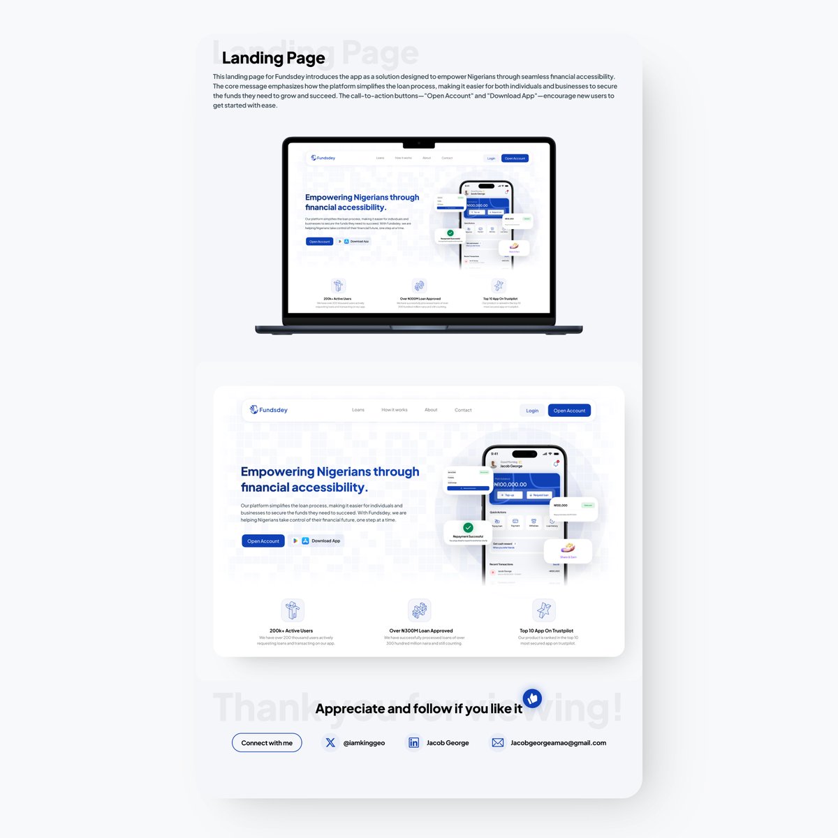 spent the last 2 months learning how to use figma to design. today i completed my first portfolio project using my web2 brand “Fundsdey” as a case study.

check out the full case study here behance.net/gallery/209699…