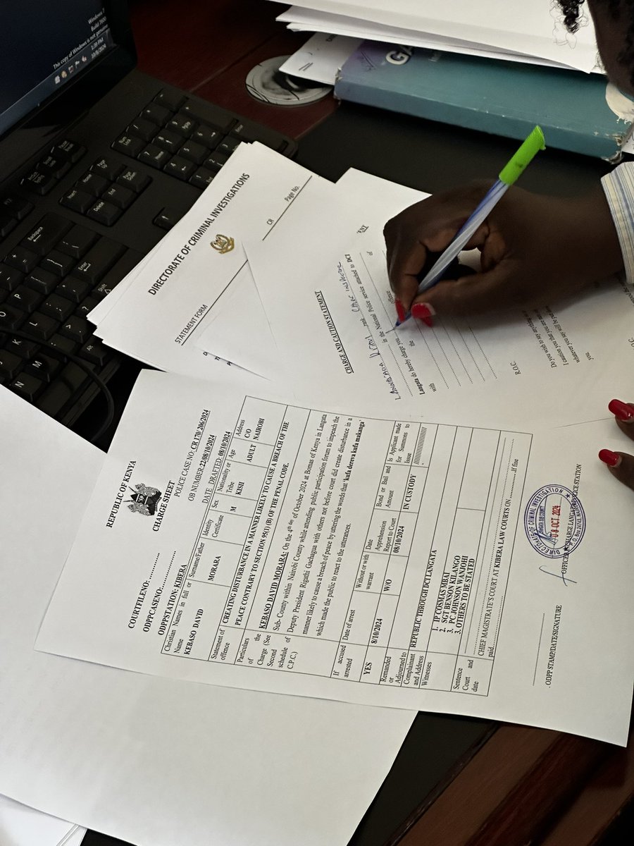 Pareno_Solonka's tweet photo. The charges against Morara is that he went to Bomas to say KUFA DEREVA KUFA MAKANGA!!! The amount of incompetence in the office of the DPP is shocking!! https://t.co/cDf8SUhqQ4
