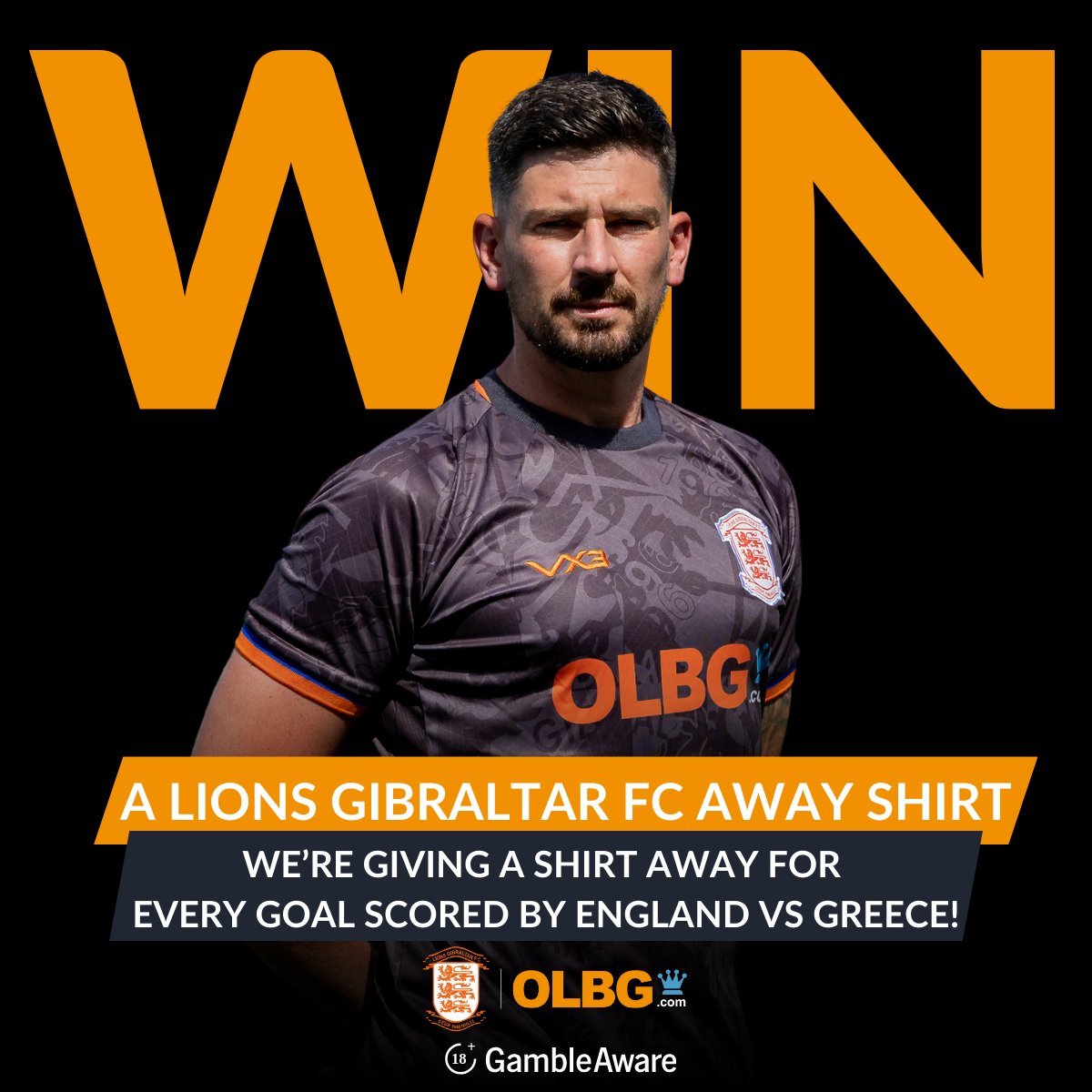 OLBG's tweet image. 👕 IT'S #GIVEAWAY TIME AGAIN! ⚽️😁

We're giving away a @LionsGibFC Away Shirt for EVERY GOAL that England score against Greece on Thursday! 🏴󠁧󠁢󠁥󠁮󠁧󠁿

To be entered:

• Retweet this post  
• Comment your size 

You’ll need to be following so we can DM you.

Good luck! 🙏