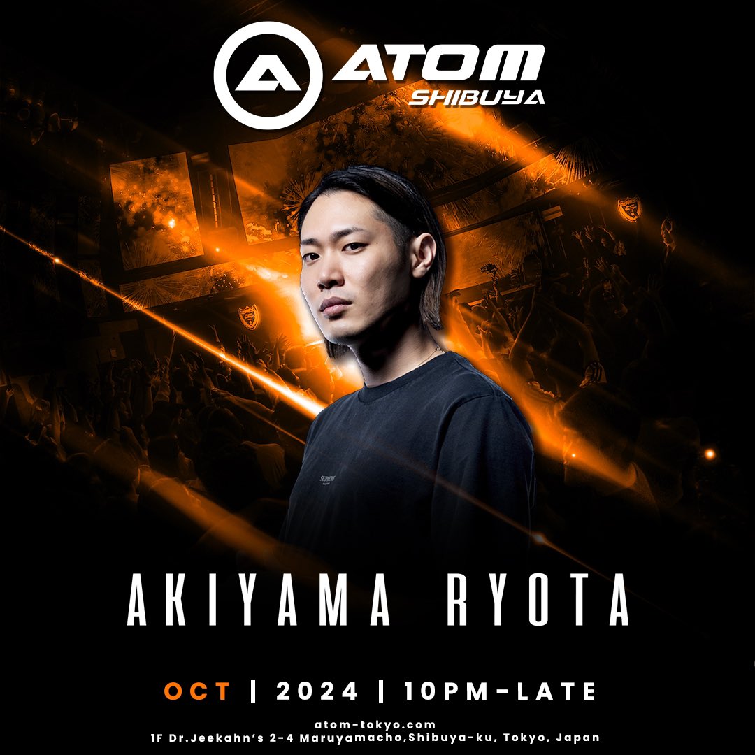 atom_tokyo_info's tweet photo. 10/8 ATOM SHIBUYA Tuesday
@dj_imoto_ @djyuuuuki_t3n4 
@akiyama_ryota76 @kur0308 https://t.co/E7T3ZNWGkG