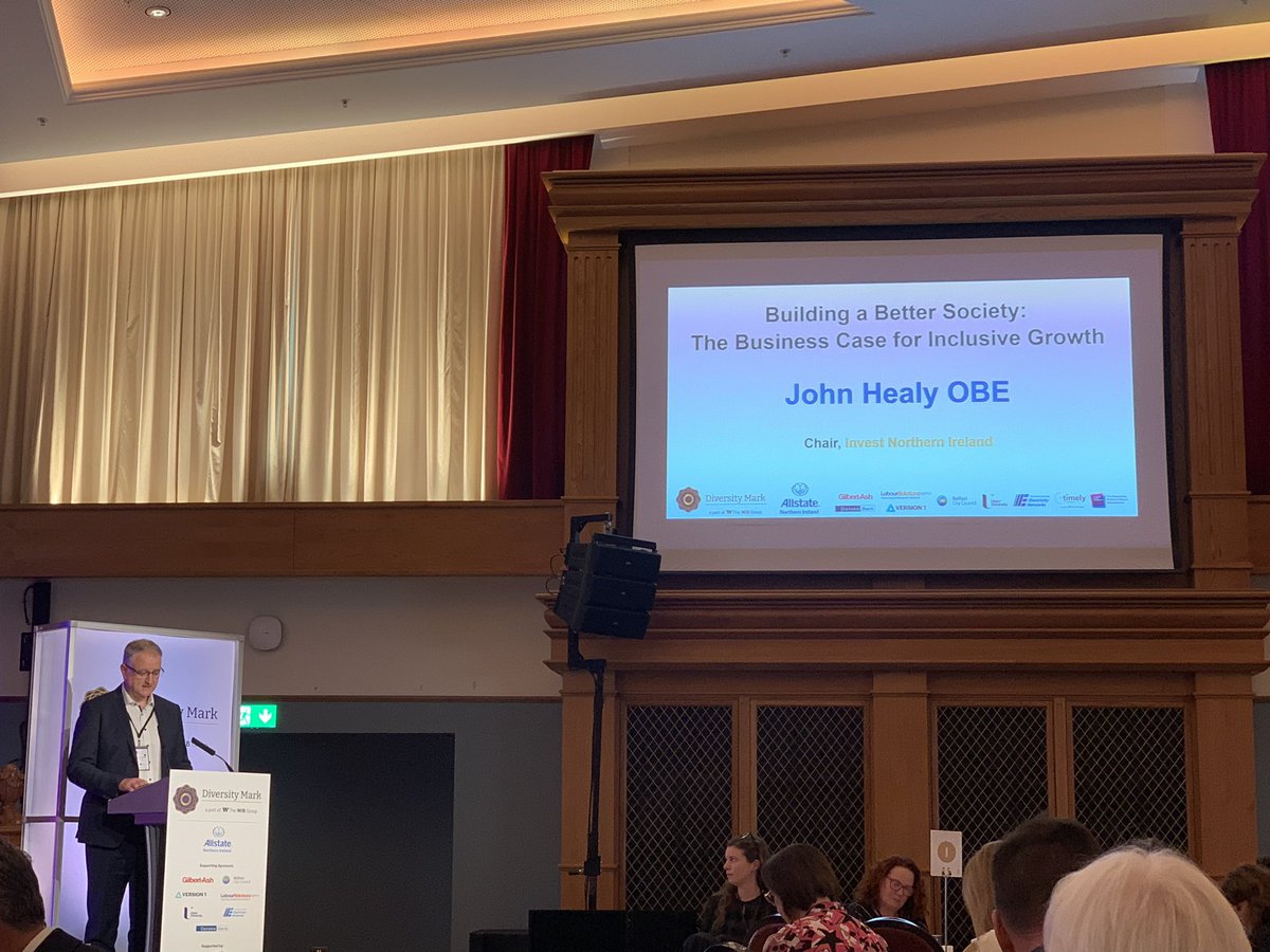 Back to hear from John Healy Chair Invest NI - The Business Case for Inclusive Growth  #DMSummit24