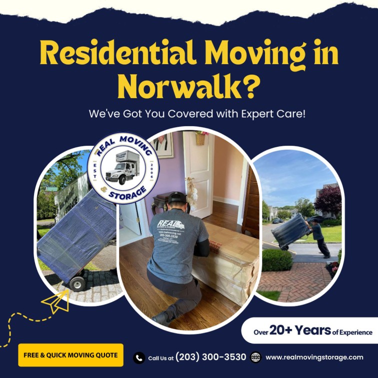 RealMovingofCT's tweet image. Residential Moving in Norwalk? We've Got You Covered with Expert Care!

Visit Our Website at realmovingstorage.com/local-moving

#NorwalkRelocation #NorwalkMoving #RealMovingStorage #FairfieldCT #StamfordCT #MilfordCT #NorwalkCT #DanburyCT #HartfordCT #NewHavenCT