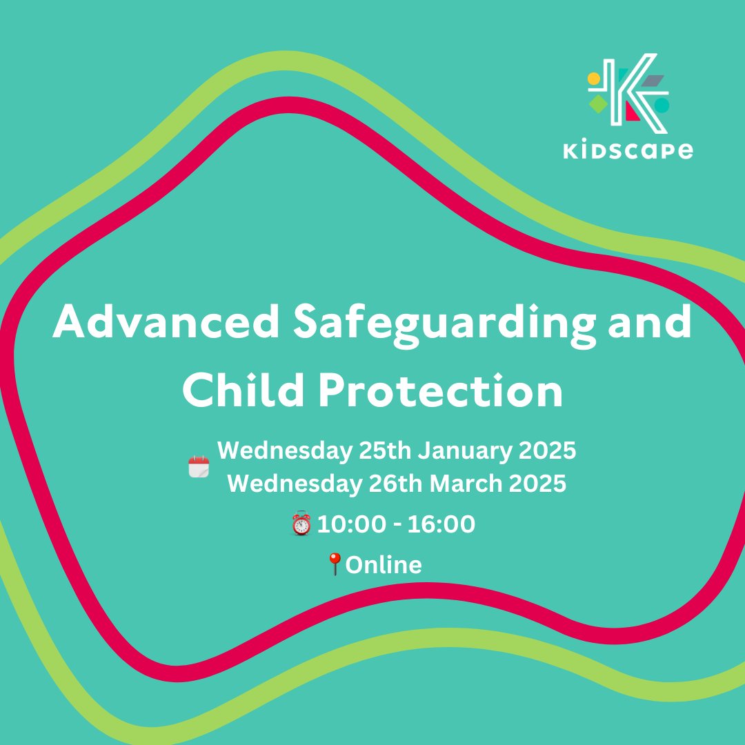 AWe've just announced the first two dates for our Advanced Safeguarding and Child Protection courses for 2025.

For more information, check out our training page: ow.ly/sz0K50TC3Vo