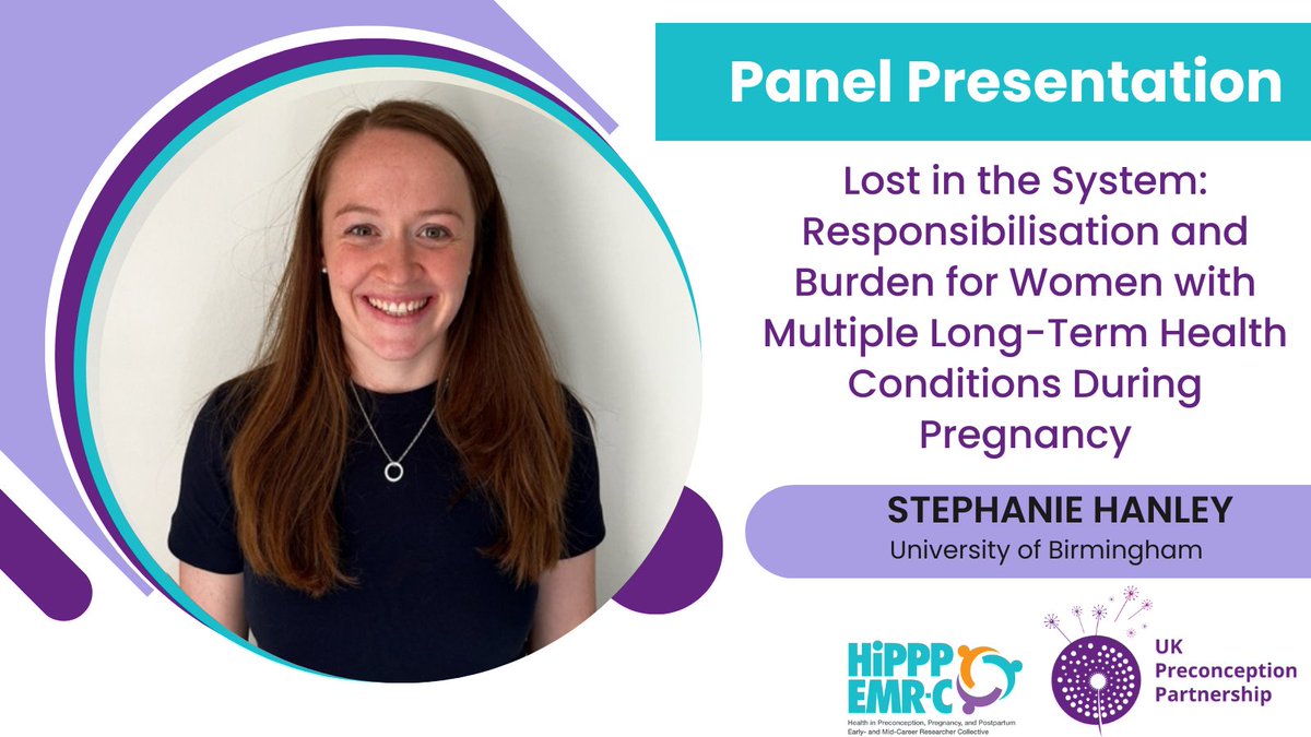 UK Preconception Partnership (@preconceptionuk) on Twitter photo Register for The Preconception EMCR Network 2024 Conference.
Stephanie Hanley will be part of the panel, sharing her work on multiple health conditions during pregnancy.
🗓️ Thursday 14 November 11am - 4.30pm (BST)
📍Leicester (<a href="/dmuleicester/">dmuleicester</a>) & online
🔗bit.ly/3XT1Xkq Register for The Preconception EMCR Network 2024 Conference.
Stephanie Hanley will be part of the panel, sharing her work on multiple health conditions during pregnancy.
🗓️ Thursday 14 November 11am - 4.30pm (BST)
📍Leicester (<a href="/dmuleicester/">dmuleicester</a>) & online
🔗bit.ly/3XT1Xkq