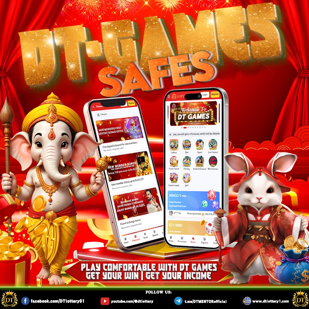 indiaonline01's tweet photo. Win Big with DT Games: Your Ultimate India Gaming Destination!

🎬 YT : @dtlottery
🌐 Website : https://t.co/ei7kZ8QJ32
#BiggBoss18
#PAKvsENG
#ImranKhan
#DevaBhauChiMetro
#ViratKohli
#सबCultures
#dtentertainment
#dtgames https://t.co/FyFkltWzNK