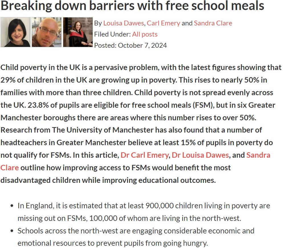 Dr Carl Emery (@drcarlemery) on Twitter photo New publication how can we stop children going hungry
<a href="/UoMPolicy/">Policy@Manchester</a> <a href="/UoMEngage/">engagementmanchester</a> <a href="/uomhums/">UoM Humanities</a> <a href="/resolvepoverty/">Resolve Poverty</a> <a href="/NEUnion/">National Education Union</a> <a href="/SocialResponUoM/">Social Responsibility</a> <a href="/TheTutorTrust/">The Tutor Trust</a> <a href="/WorkingClassCol/">The Working Class Collective</a> <a href="/AWCAcademics/">Alliance of Working-Class Academics</a>
blog.policy.manchester.ac.uk/posts/2024/10/… New publication how can we stop children going hungry
<a href="/UoMPolicy/">Policy@Manchester</a> <a href="/UoMEngage/">engagementmanchester</a> <a href="/uomhums/">UoM Humanities</a> <a href="/resolvepoverty/">Resolve Poverty</a> <a href="/NEUnion/">National Education Union</a> <a href="/SocialResponUoM/">Social Responsibility</a> <a href="/TheTutorTrust/">The Tutor Trust</a> <a href="/WorkingClassCol/">The Working Class Collective</a> <a href="/AWCAcademics/">Alliance of Working-Class Academics</a>
blog.policy.manchester.ac.uk/posts/2024/10/…