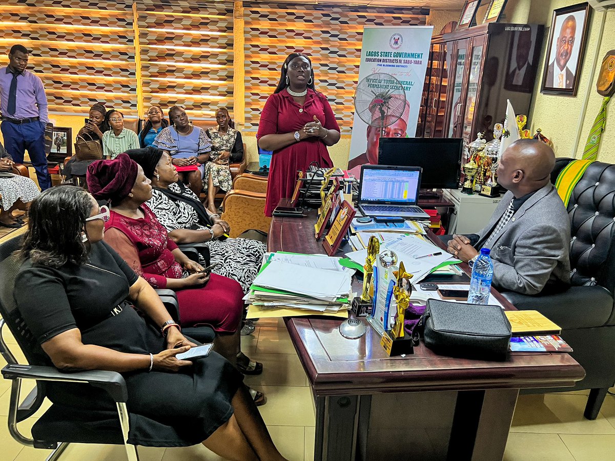 EDDIV_LASG's tweet photo. Historic Achievement: A Heroic Welcome for Dr. Peace Sule, National Best Teacher Award Winner!
In a moment that will be etched in the annals of academic excellence, Dr. Peace Sule, an extraordinary educator from Akoka Junior Secondary School, has been honoured with https://t.co/sKJlw5DOBW