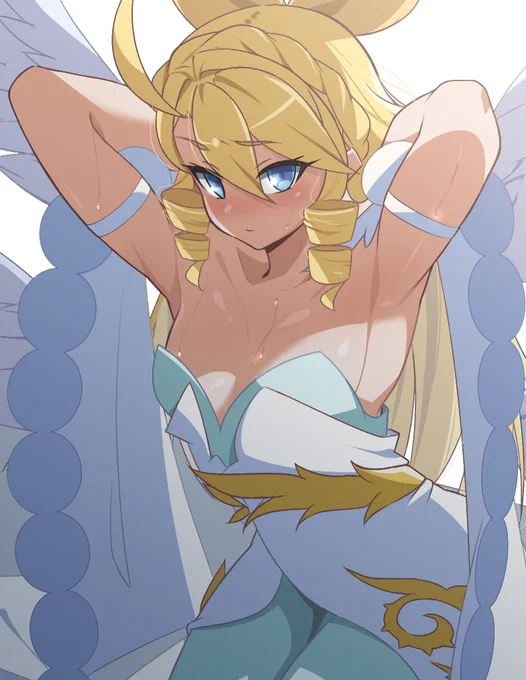 #モンスト #ウリエル真獣神化11周年イベントのトリにしては乳の先端が見えそうすぎる・・・ 