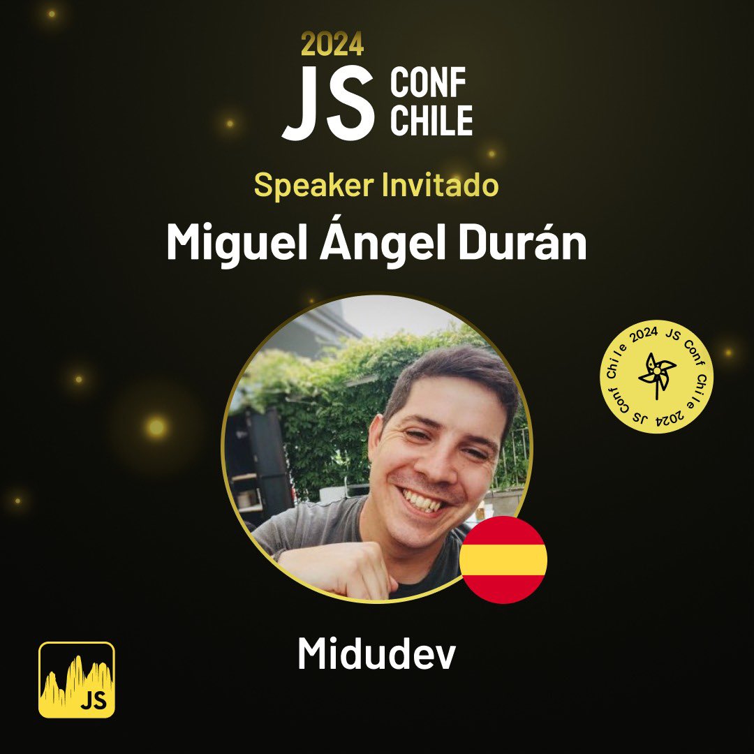 jsconfcl's tweet image. Speaker invitado 🔥 🎤
@midudev nos acompaña en la JSConf Chile 2024! 🎉
Conoce más en su charla : ¡𝘌𝘭 𝘍𝘶𝘵𝘶𝘳𝘰 𝘥𝘦 𝘭𝘢 W𝘦𝘣! 𝘓𝘰 𝘯𝘶𝘦𝘷𝘰 𝘥𝘦 𝘑𝘢𝘷𝘢𝘚𝘤𝘳𝘪𝑝𝘵, 𝘏𝘛𝘔𝘓 𝘺 𝘊𝘚𝘚
🔗 jsconf.cl
#JSConfChile #JavaScript #JavaScriptChile