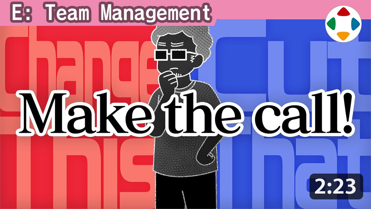 Sora_Sakurai's tweet photo. https://t.co/F9Xh9hkLR3
[A Director’s Job is to Trim]
In my many years working as a game director, I've learned that making compromises and resolving problems are even more important aspects of the job than creation.

By the way, this is the final video in the Team Management category! We're now at three episodes to go, including this one.