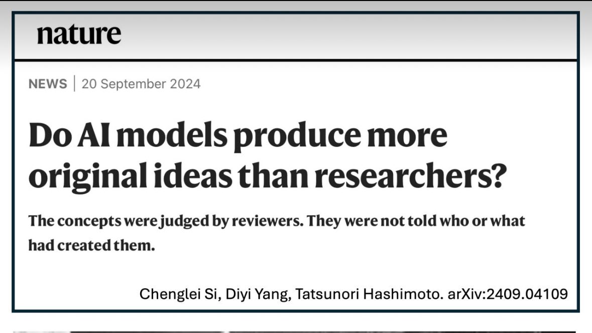 📢 New study finds #AI-generated research ideas were rated as more *original* than those from scientists. 
At MyRA, we’re taking this a step further—helping researchers tackle one of the toughest aspects of #qualitativeresearch: drawing actionable implications from your findings.