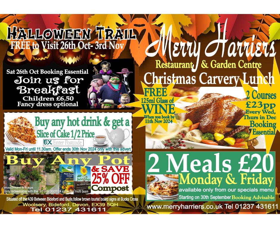 The Merry Harriers Garden Centre - North Devon tweet media