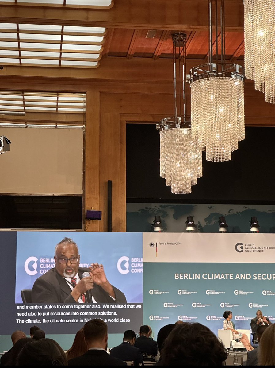 Glad to bring the IGAD Region’s perspective to the Berlin Climate and Security Conference <a href="/ClimateDiplo/">Climate Diplomacy and Security</a>. We discussed the nexus between Climate and Conflict, challenges and opportunities in resolving them. <a href="/adelphi_berlin/">adelphi 🌐</a>  <a href="/ClimateDiplo/">Climate Diplomacy and Security</a>