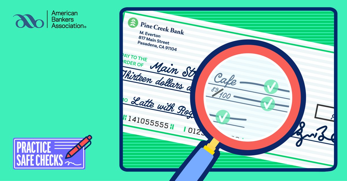 Somersettrust's tweet photo. Despite a 25% decline in check usage, reports of check fraud have nearly doubled since 2021. 🤯 Protect yourself: fill in every line to block tampering. Get more tips for protecting your checks: https://t.co/ZXvrvvnEYq https://t.co/JCAcKWkdeD