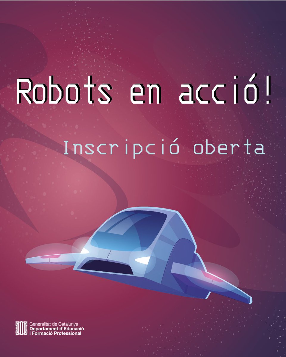 xtec's tweet photo. Ja és oberta la inscripció per al projecte Robots en acció, una gran oportunitat per treballar la competència digital i el pensament computacional a les aules! 

🔗 https://t.co/GJnqP5dIve

#AlsCentres https://t.co/KCGGGC3Rri