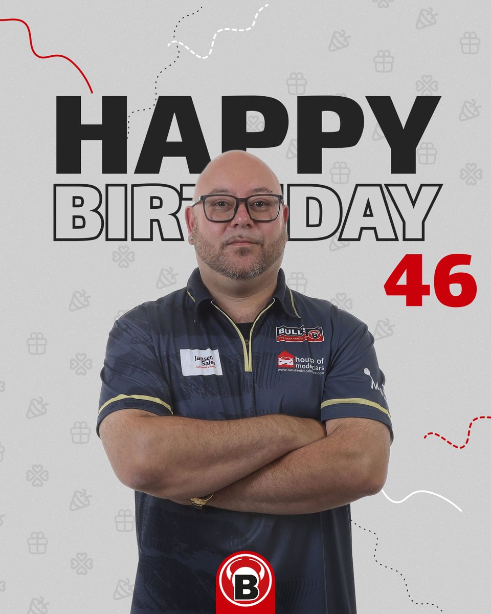🎉 Happy Birthday, Patrick Geeraets! 🎉

Today, we're celebrating one of our own. Patrick turns 46 years old! 🥳🎂
We wish you all the best and much success in the coming year of your life. Keep shining and achieving great things both on and off the board.

#PatrickGeeraets #Dart