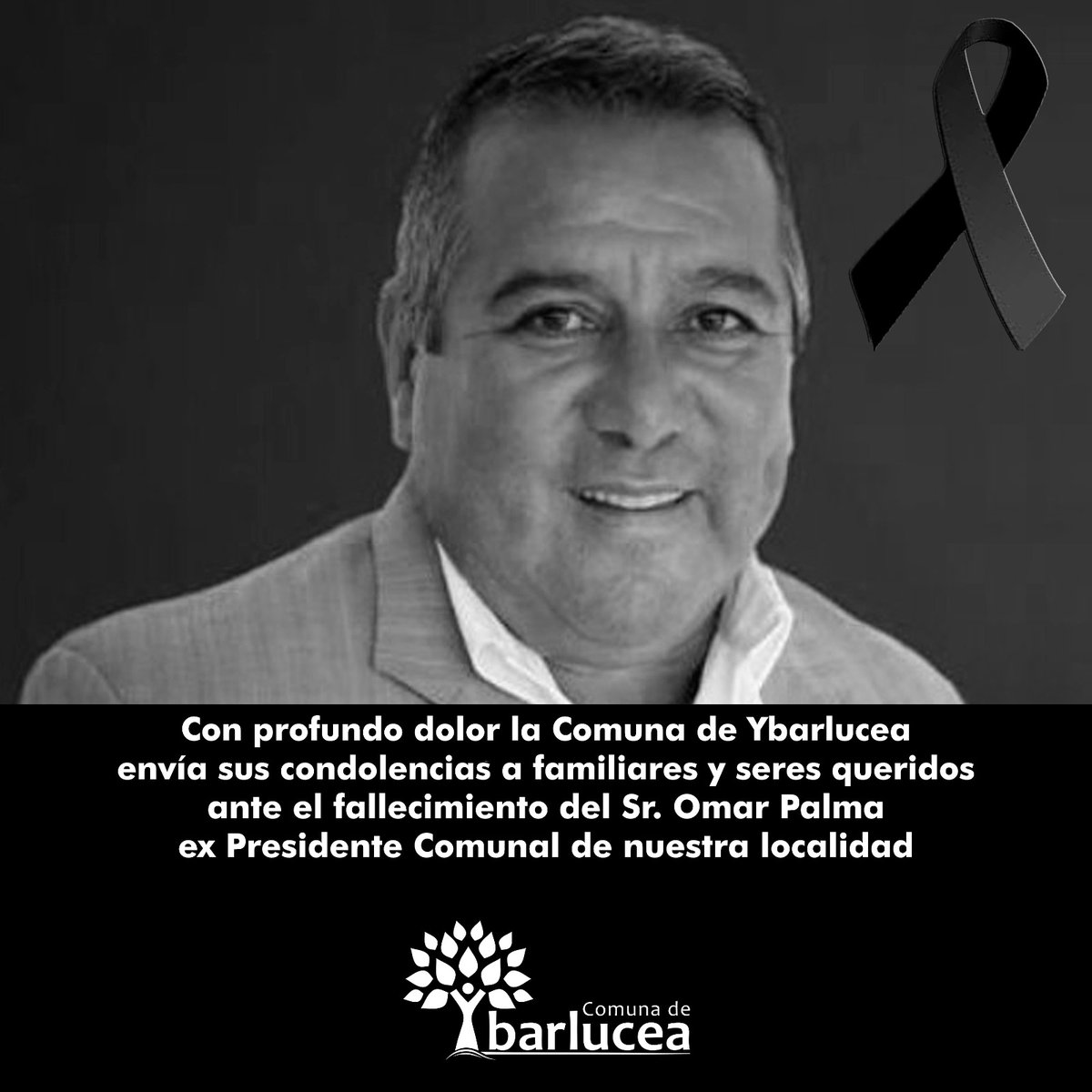 gestionmasson's tweet photo. Con profundo dolor despedimos a Omar "El Negro" Palma, ex Presidente Comunal de nuestra localidad.
En un momento de profundo dolor, hago llegar mi más sentido pésame a su familia y seres queridos. https://t.co/uZZn2g5M2Z