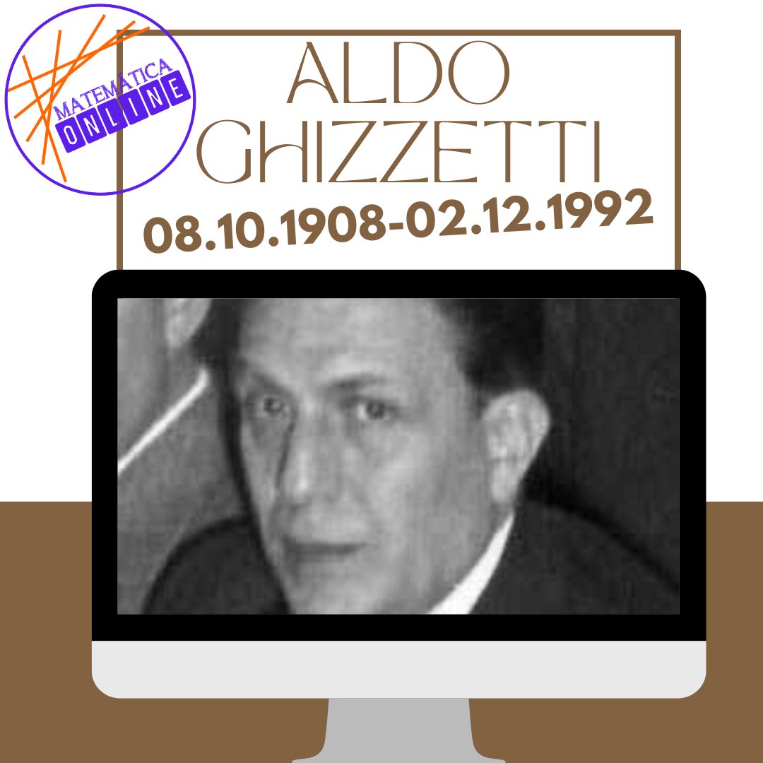 matematiconline's tweet photo. ✅ matemático do dia 👌

Aldo Ghizzetti
08.10.1908 - 02.12.1992

Matemático italiano, o foco do seu trabalho em matemática foi em análise, em particular nas suas aplicações.

#math #nunorosario #mathshistory #historiadamatematica #mathematiciansbornonthisday #matematica https://t.co/3EflDvLlpQ
