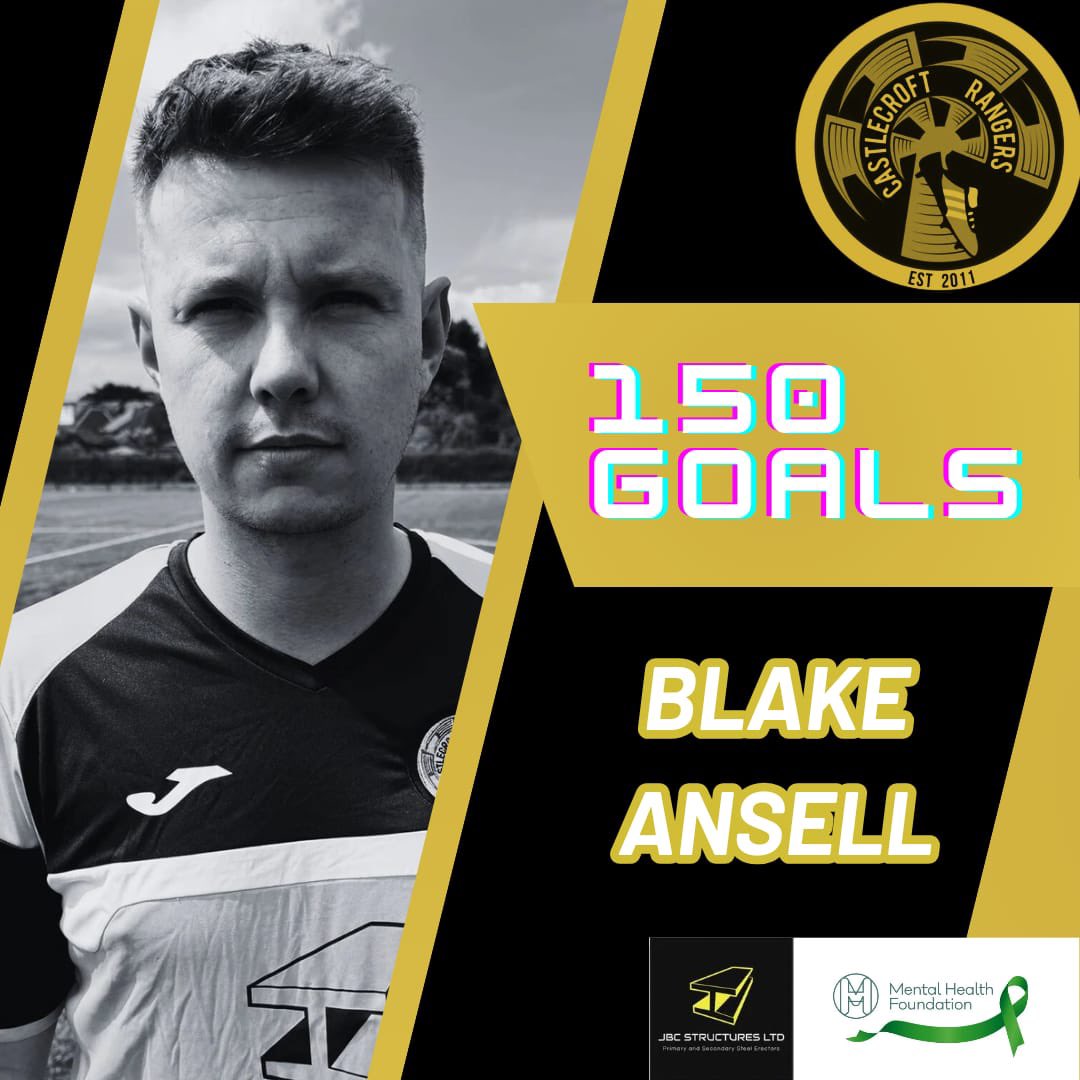 CastlecroftRngr's tweet photo. Blake Ansell - 150 Goals for Castlecroft Rangers

Saturday marked Blake’s 150th goal for the club. Even more remarkable is the fact he’s reached this landmark in 210 games &amp; provided 85 assist along the way. Our all time greatest goalscorer!

Well done, Blake! 🙌🏻💚 https://t.co/tBtqxmR4mn