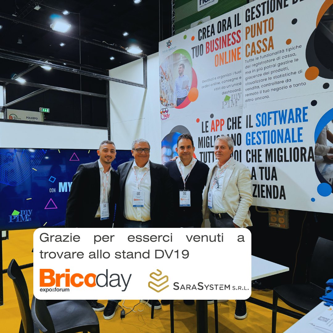 ciro_sergio's tweet photo. Per tutti quelli che ci hanno scelto al #BricoDay di #Milano vi diciamo grazie.
Per tutti gli altri ci trovate sempre presso i nostri uffici, disponibili per demo e per fornire tutte le informazioni di cui avete bisogno.
Grazie per continuare a sceglierci!

-> SaraSystem s.r.l. https://t.co/z0QK6lPfj8