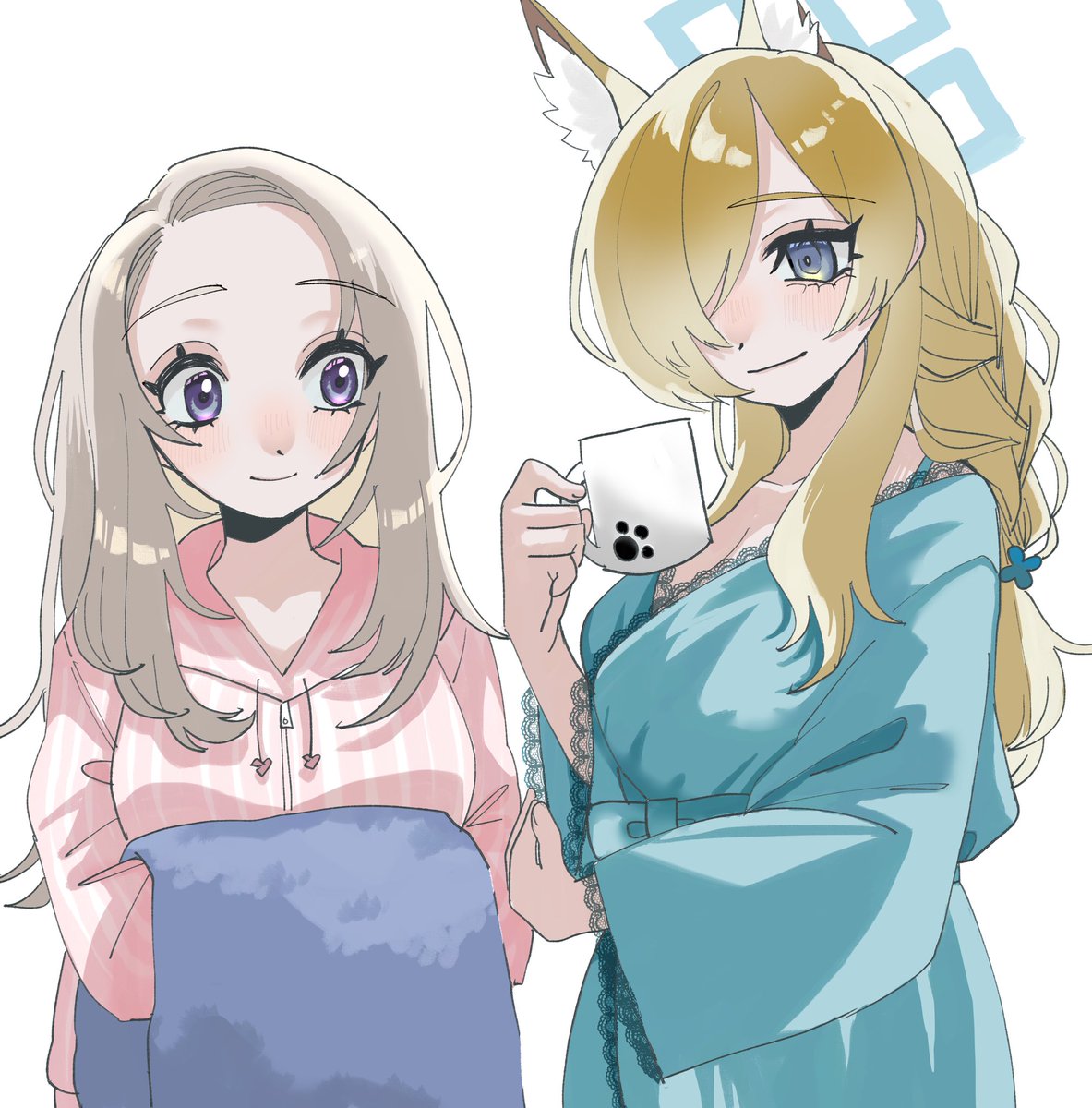 カンナと女先生でまったり秋ルームウェア
#ブルアカ 