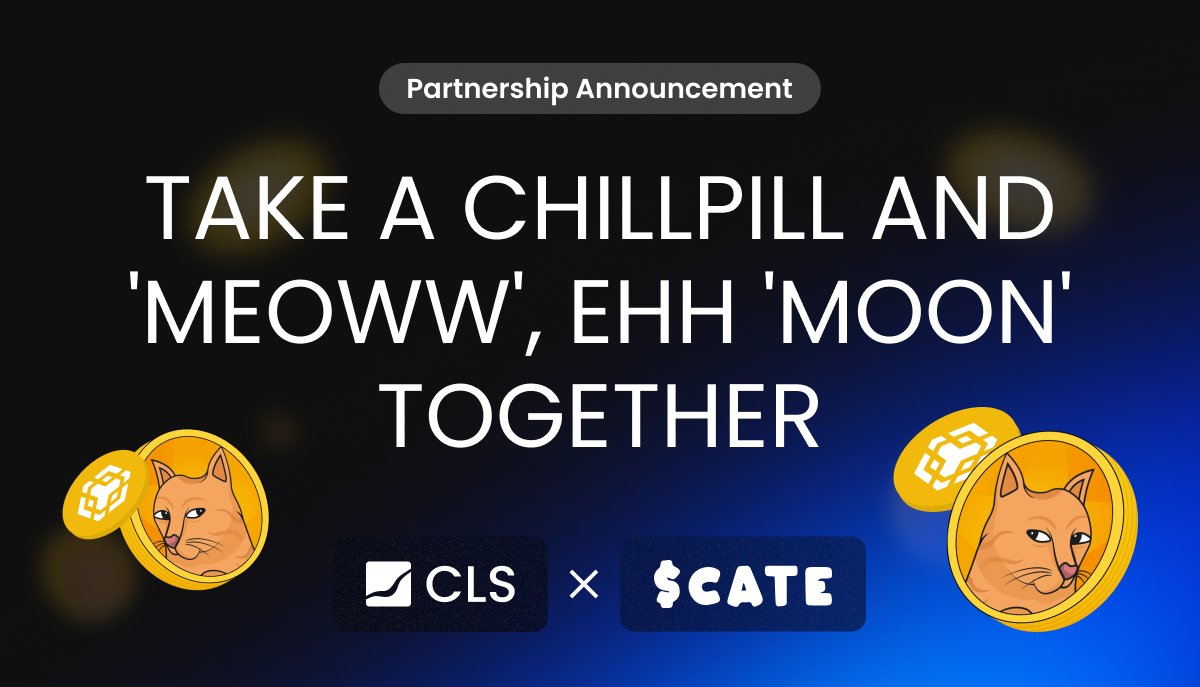 We're thrilled to announce our partnership as the official market makers for $CATE! 😼

<a href="/CoinLiquidity/">CLS GLOBAL</a> 🤝 <a href="/CATECATCOIN/">CATE</a>

As the OG feline-themed token on #BSC, $CATE is serving up a whisker-licking good blend of fun and utility in the crypto world.

From meme to mainstream, we're