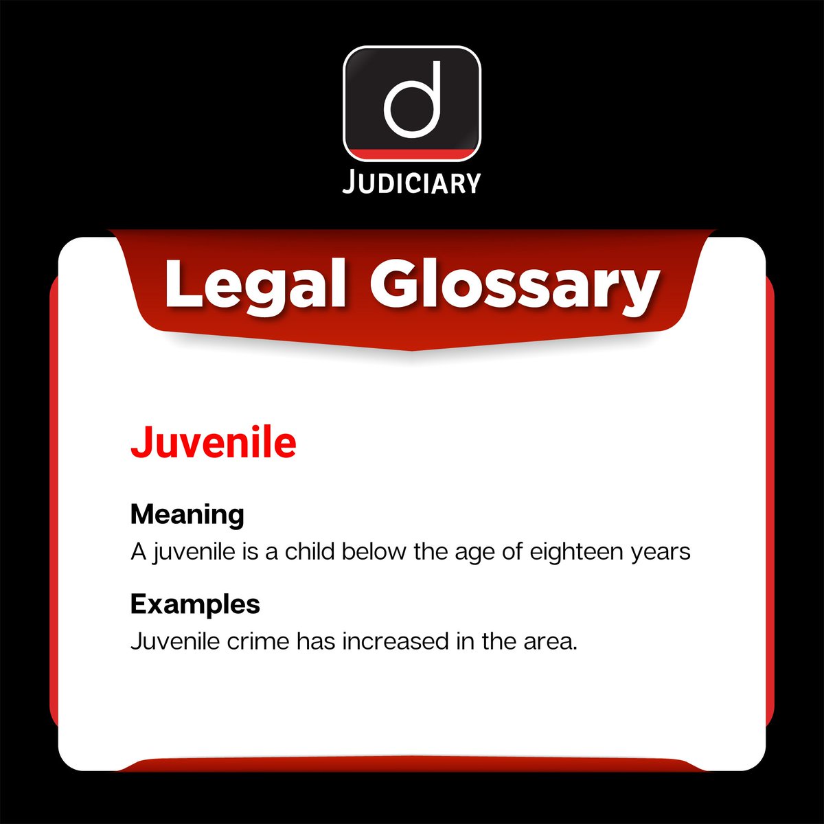 Law_Drishti's tweet image. न्यायिक शब्दावली (Legal Glossary) में आज का शब्द है - किशोर (Juvenile)
 .
#Juvenile #legal #law #legalstudies #lawindia #lawdictionary #supremecourt #lawstudent #india #judiciary #indianlaw #indianjudiciary #lawadvocates #drishtilegal #drishtilaw #DrishtiJudiciary