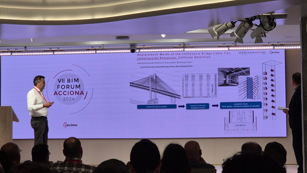 qbimgest's tweet photo. #BIMForum @ACCIONA Seguimos en el camino de las datos. Pasando de la certificación ISO109650, a rehabilitacion de puentes con ingeniería compleja, estaciones de metros y la gestion de equipos con sistemas colaborativos, grandes gestiones de nubes de puntos, tablas de datos combinados. Aseguramiento de la calidad del dato e información accesible por los múltiples usuarios en entornos comunes.
Comprometidos con la divulgación @berrilan @socialtek_media @buticSchool @BimChannel @gestproject