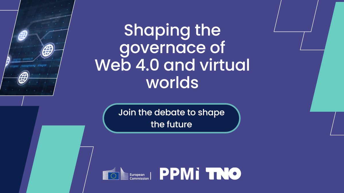 NGI4eu (@ngi4eu) on Twitter photo What does the future of the metaverse look like?
The <a href="/EU_Commission/">European Commission</a>'s workshops on 22 & 24 Oct explore both policy & technical aspects of Web 4.0 governance, from internet architecture to ethical challenges.
🔗 Register Now: ngi.eu/news/2024/10/0… What does the future of the metaverse look like?
The <a href="/EU_Commission/">European Commission</a>'s workshops on 22 & 24 Oct explore both policy & technical aspects of Web 4.0 governance, from internet architecture to ethical challenges.
🔗 Register Now: ngi.eu/news/2024/10/0…