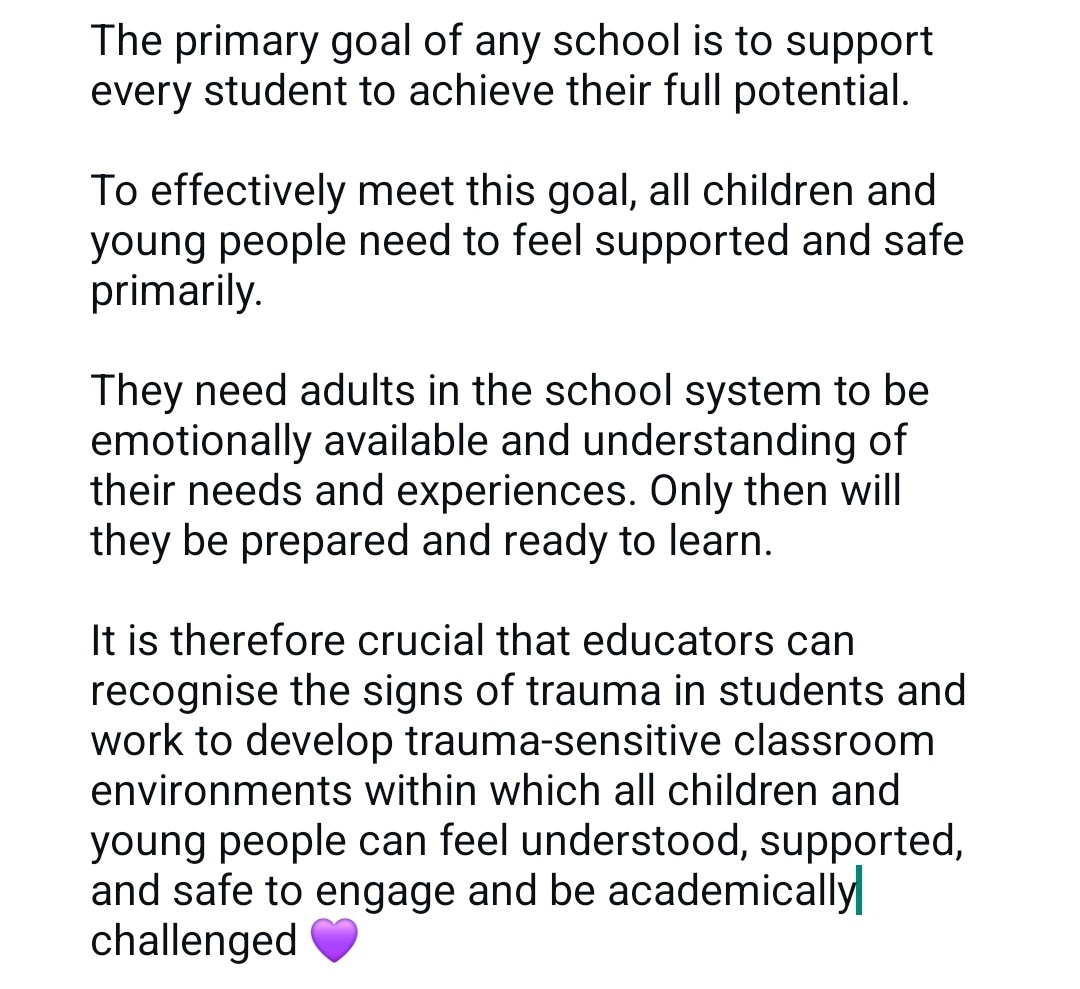 Meadows Psychology Service (@meadowsmps) on Twitter photo How does trauma present in the classroom? 
 meadowspsychologyservice.co.uk/childhood-trau…
#traumainformedschools #traumainformedclassrooms #traumainformedcare #childhoodtrauma #childtrauma #traumainformed #teachingideas #classroomideas #developmentaltrauma #childdevelopment #relationaltrauma How does trauma present in the classroom? 
 meadowspsychologyservice.co.uk/childhood-trau…
#traumainformedschools #traumainformedclassrooms #traumainformedcare #childhoodtrauma #childtrauma #traumainformed #teachingideas #classroomideas #developmentaltrauma #childdevelopment #relationaltrauma