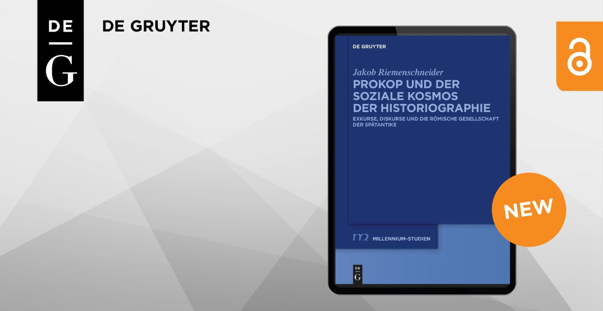 dg_classics's tweet photo. #Procopius of Caesarea’s volume on Justinian’s wars is an important historical source on the 6th century. This new interpretation by Jakob Riemenschneider reveals that Procopius was familiar with all facets of contemporary Roman society. #OpenAccess
👉 https://t.co/DBozddMmcX https://t.co/jD4UDo9STf