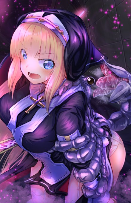 完成!
物陰から忍び寄り、背後から襲い掛かる魔物に捕らえられてしまったシャルロットちゃん‼
両腕をガッチリ固められ抵抗できなくなってしまったシャルロットちゃんに危機が迫る‼😋 