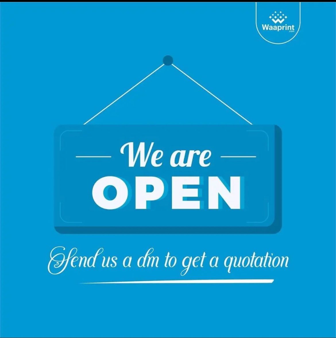 Waaprint_HQ's tweet photo. Good Morning From Waaprint☀️ 

Start your day with creativity, and let us bring your ideas to Life!

#Printingpress #Ibadanprinting #BrandingGoals #Printwithus #GoodMorning #NYSC BIG 7 https://t.co/IuxjGgGxXG