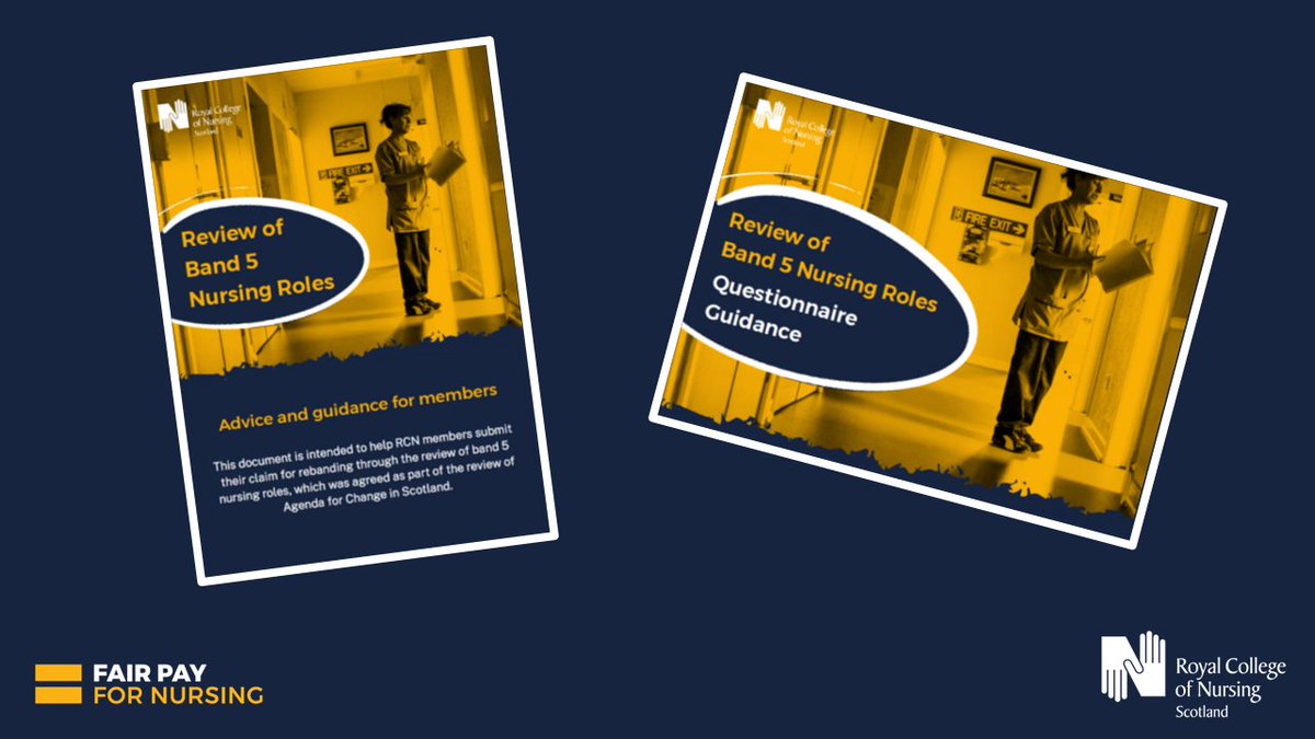Have you begun the process to review your band 5 nursing role in NHS Scotland? We've developed a suite of additional resources to support you with your application.

Find out more: bit.ly/3Vyjz4j