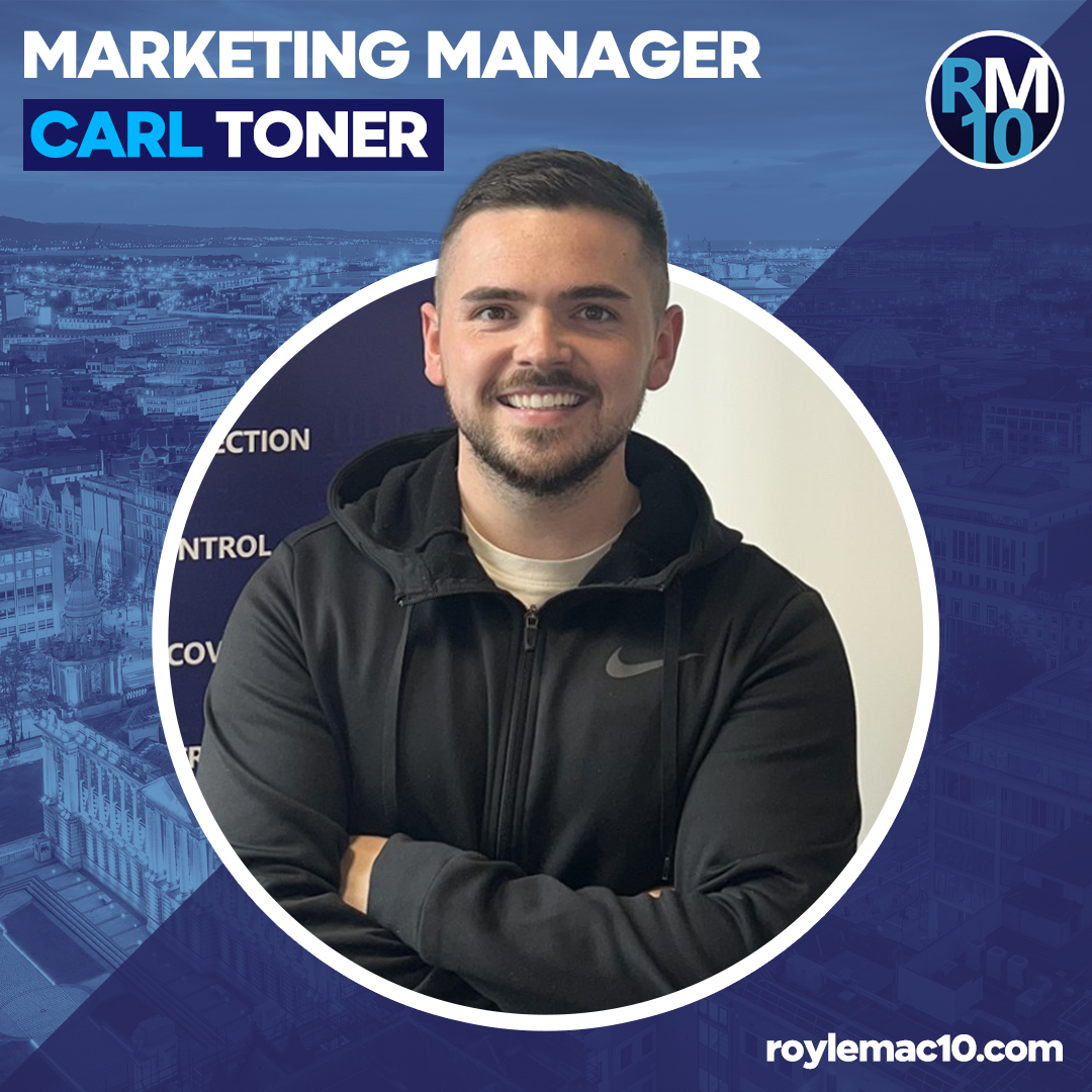 We're excited to welcome Carl Toner as RoyleMac10’s new Marketing Manager! With his creative background in marketing and design, we can’t wait to see the innovative ideas he'll bring to our team. #WelcomeCarl #RoyleMac10
