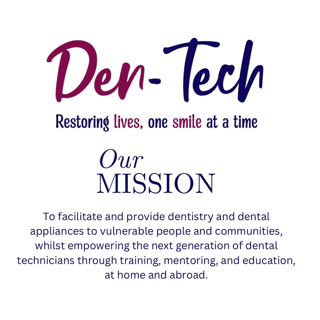 At Den-Tech, we’re on a mission to restore smiles and lives! 💙 We provide essential dental care and appliances to vulnerable communities, while empowering future dental technicians through education and mentorship—both locally and globally.