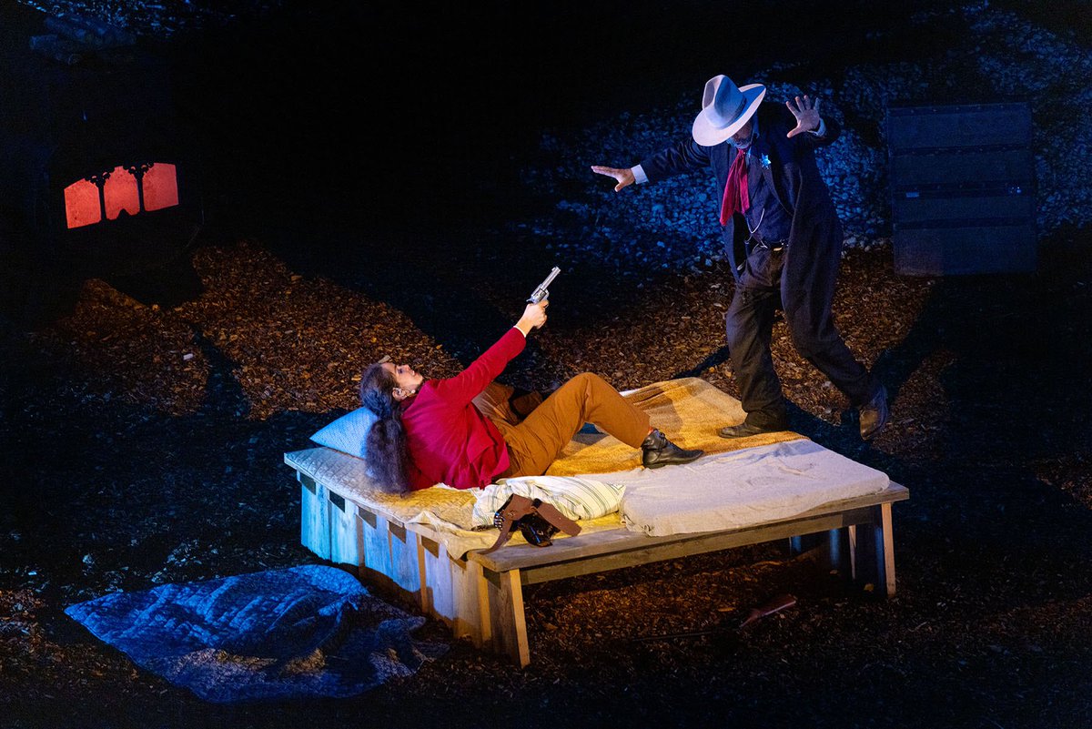 Robelighting's tweet photo. ROBE lighting #ESPRITE, #Spiider, #iSpiider &amp; #iFORTE LTX luminaires, supplied by ETP, all had great impact on the lighting/set design by Simon Corder for Opera Hedeland’s La fanciulla del West (Girl of the Golden West) by Puccini. (📸 Mikal Schlosser) https://t.co/41GG7Z7mgD