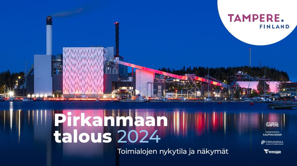 Uusi Pirkanmaan talous 2024 – Toimialojen nykytila ja näkymät -katsaus on julkaistu. Julkaisun ovat tuottaneet yhteistyössä <a href="/k2tre/">Tampereen kauppakamari ⚙️</a>, <a href="/PirkYrittajat/">Pirkanmaan Yrittäjät</a>, <a href="/pirkanmaan_liit/">Pirkanmaan liitto</a>  ja <a href="/BusinessTampere/">Business Tampere</a>.

pirkanmaantalous.fi