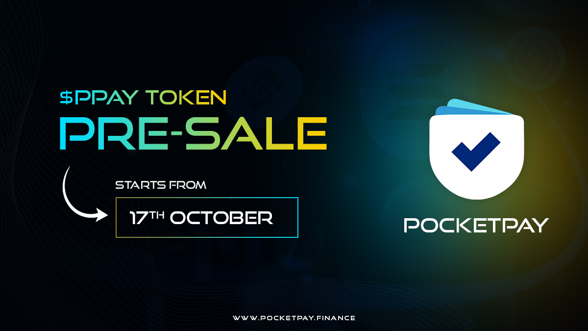 PocketPayFin's tweet photo. 🎉 The $PPAY Pre-sale is finally happening on 17th October!

🔑 #FCFS Round – Make sure you’re ready with your funds, as this will move fast!

🎯 Token price and all the juicy details to follow!

Stay connected!

#Solana #TokenSale #PocketPay https://t.co/z38oXhfJds