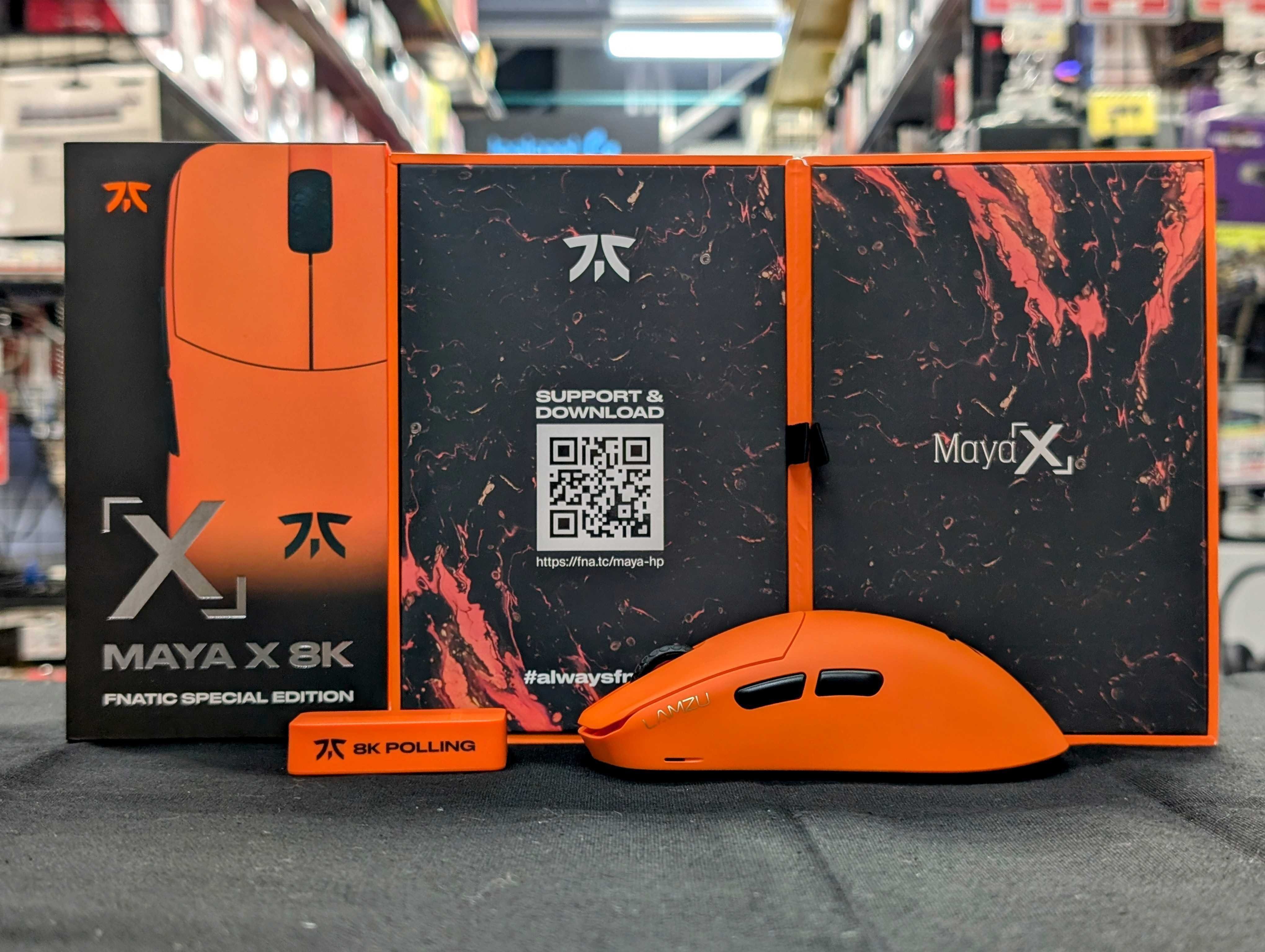 マウス・トラックボール mayax 8k FNATIC SPECIAL EDITION ポーリングレート8Kに対応する超軽量ワイヤレスゲーミングマウス
