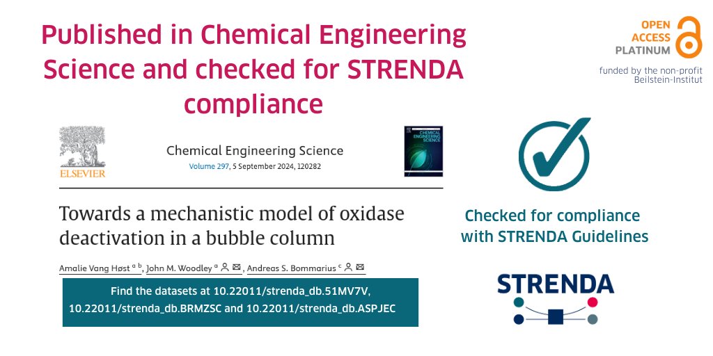 BeilsteinInst's tweet photo. Published in @chemengsci and checked for compliance with the #STRENDA Guidelines ✅
Find it e.g. at https://t.co/hffywaAIqL or https://t.co/c4WnSF49ZC
Thanks to the authors Amalie Vang Host @amaliehost, John Woodley @JohnWoodley_DTU and Andreas Bommarius! https://t.co/b9XhK7IS77