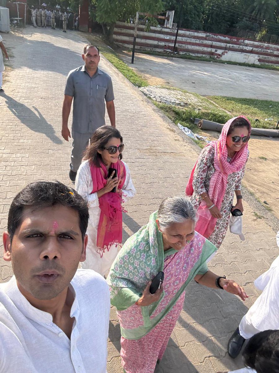 abhyudayjindal's tweet photo. Congratulations Daadi @SavitriJindal. This astounding victory is the validation of the love, respect and trust the people of Hisar have in you. You showed great courage and conviction when you decided to contest for the people who have always been family for us. 

Your understanding of social and economic issues is unparalleled, and your vast experience is the true wealth of our people. You inspire me every day and I am proud to be your grandson. #HaryanaAssemblyElection2024