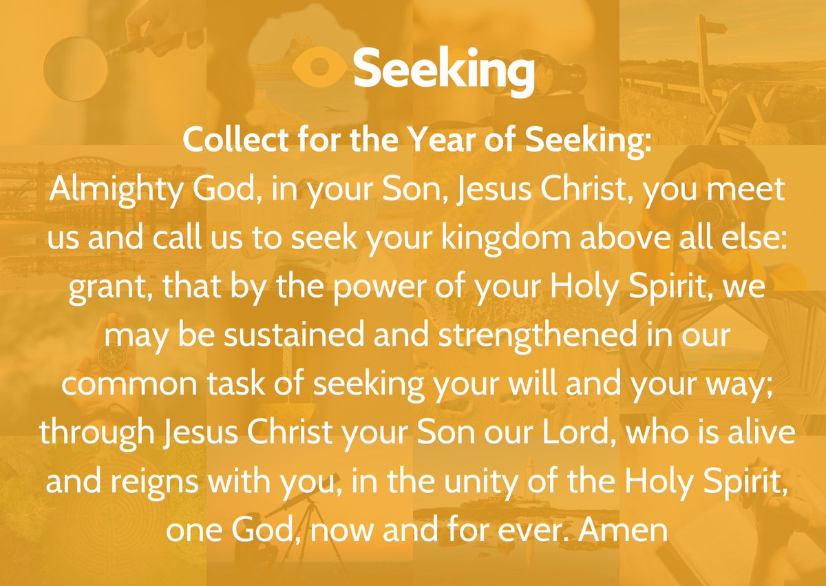 NclDiocese's tweet image. A Collect for our ‘Year of Seeking’ 🙏
Find out more 👉 bit.ly/SeekingSharing…