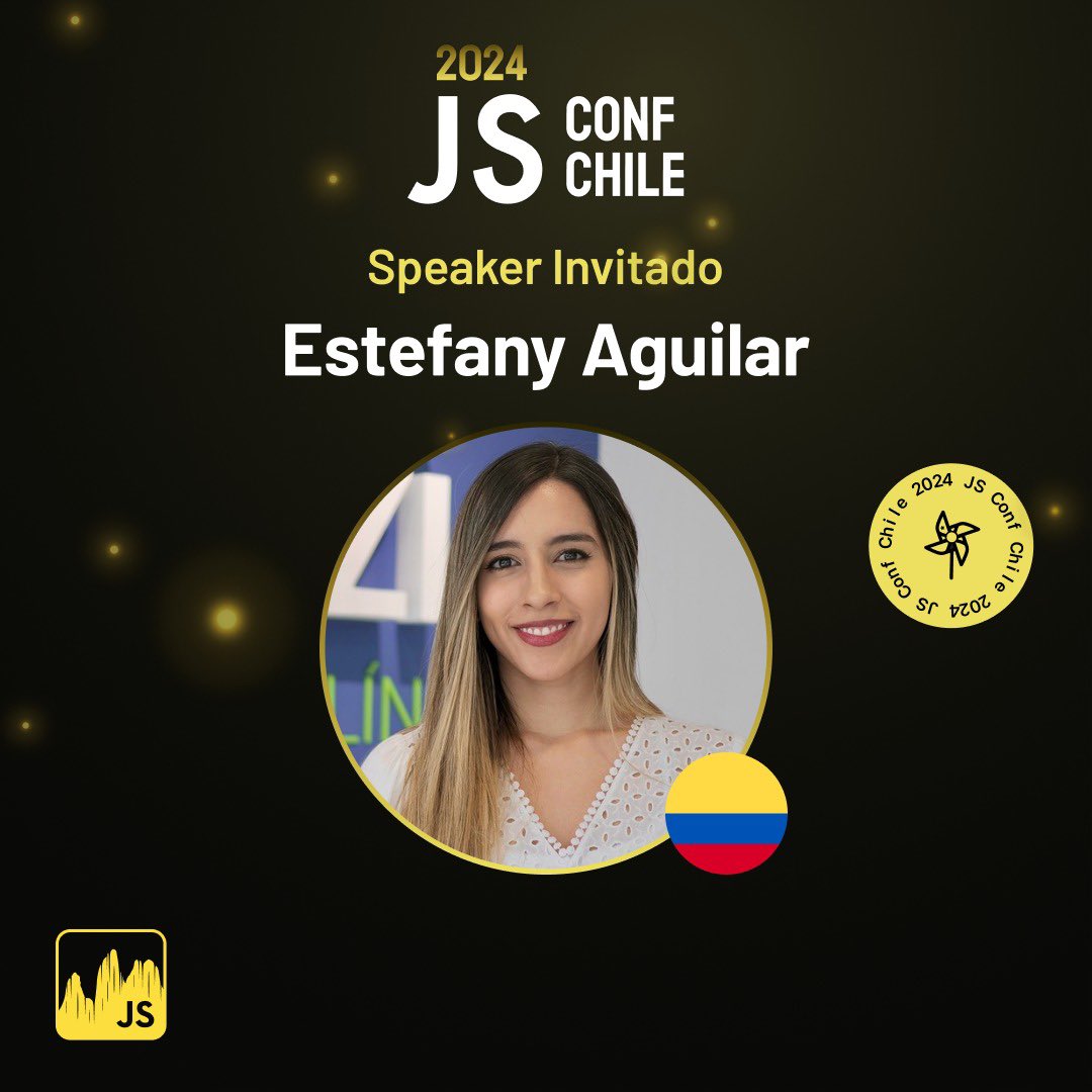 jsconfcl's tweet image. Anuncio de speaker invitada 🔥 🎤
Estefany Aguilar @teffcode nos acompaña en la JSConf Chile 2024! 🎉
¡No se pierdan este gran evento para la comunidad de JavaScript! 🔥
🔗 Más información en 👉 jsconf.cl
#JSConfChile #JavaScript #Developers #JavaScriptChile