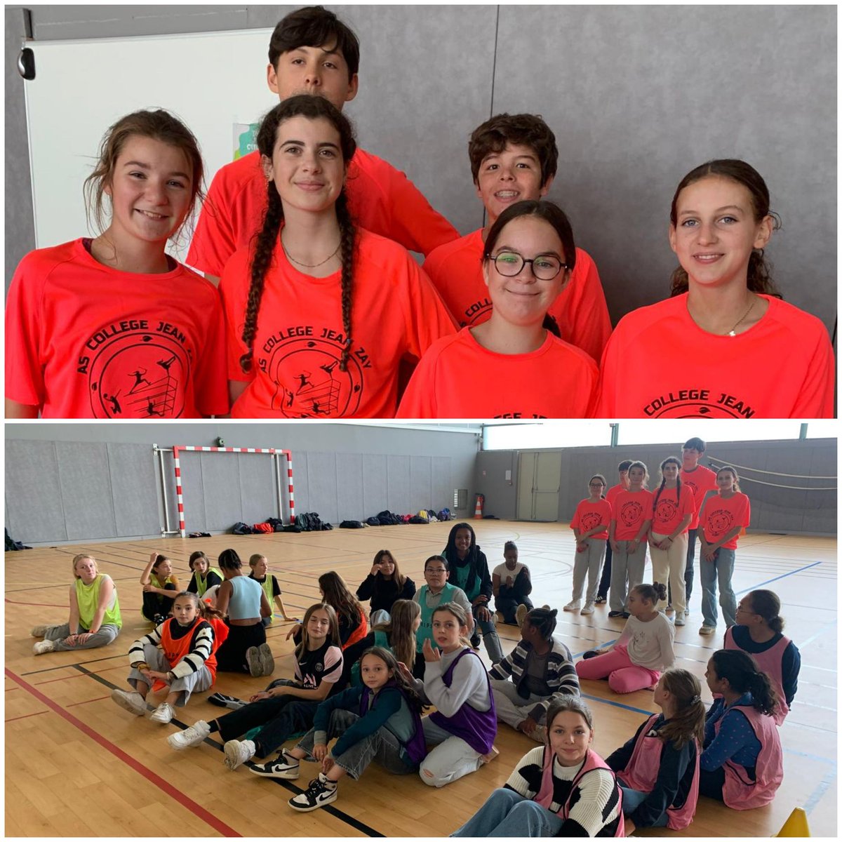 Ce midi, 1er tournoi de foot 100% féminin organisé par la commission "Les sportives de Jean Zay" composée d'élèves de l'association sportive. Bravo aux participantes et merci aux organisateurs et organisatrices.