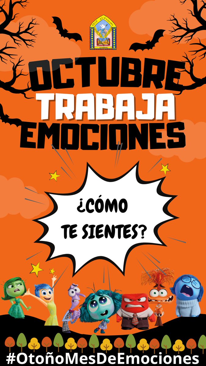 ¡Este octubre trabajamos las emociones!
 A través de actividades divertidas, nuestros alumnos aprenderán a identificar y gestionar sus sentimientos.
 #OtoñoMesDeEmociones