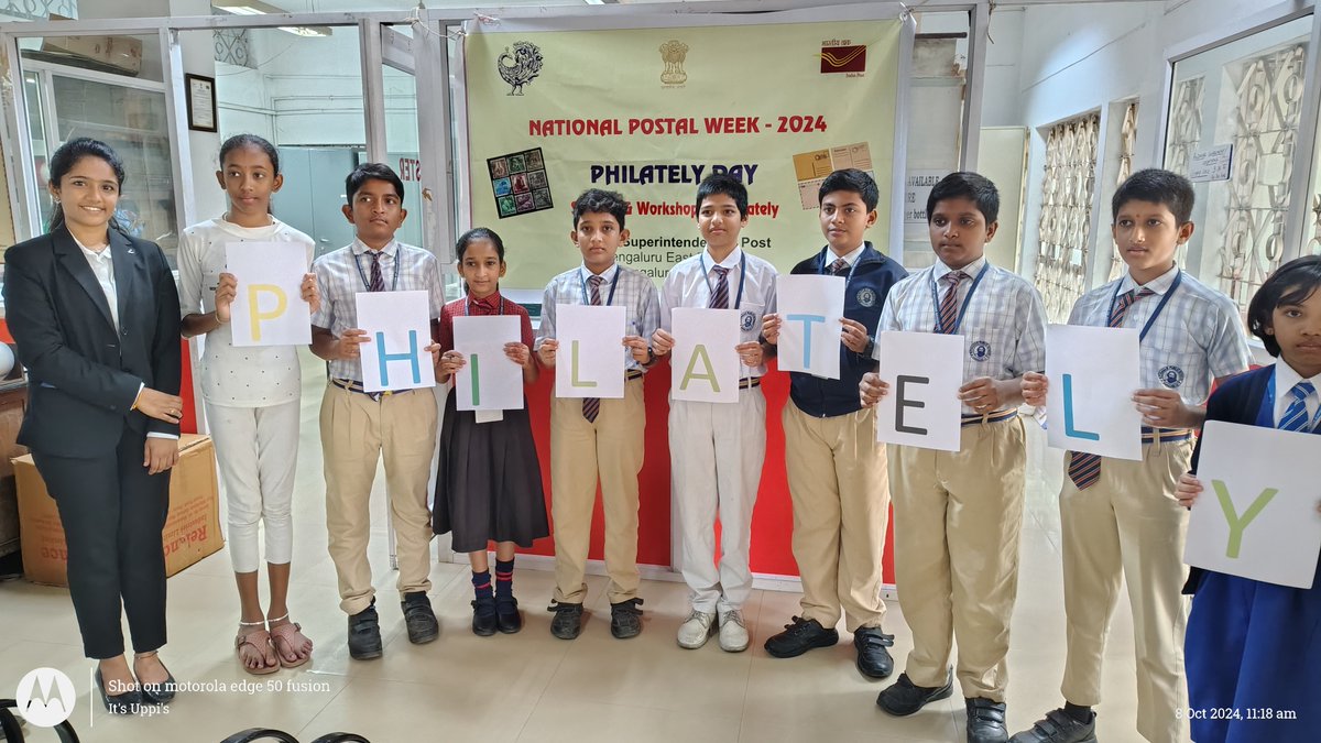 HqPostal's tweet photo. #NationalPostalWeek2024
As part of the #PhilatelyDay celebrations, a workshop and quiz Competition was organized at RT Nagar Head Post office under Bengaluru East Division.
Thank you to everyone who participated and made the day a success! 🎉
#DakSewaJanSewa
#PostalWeek https://t.co/rbLcDZSHts