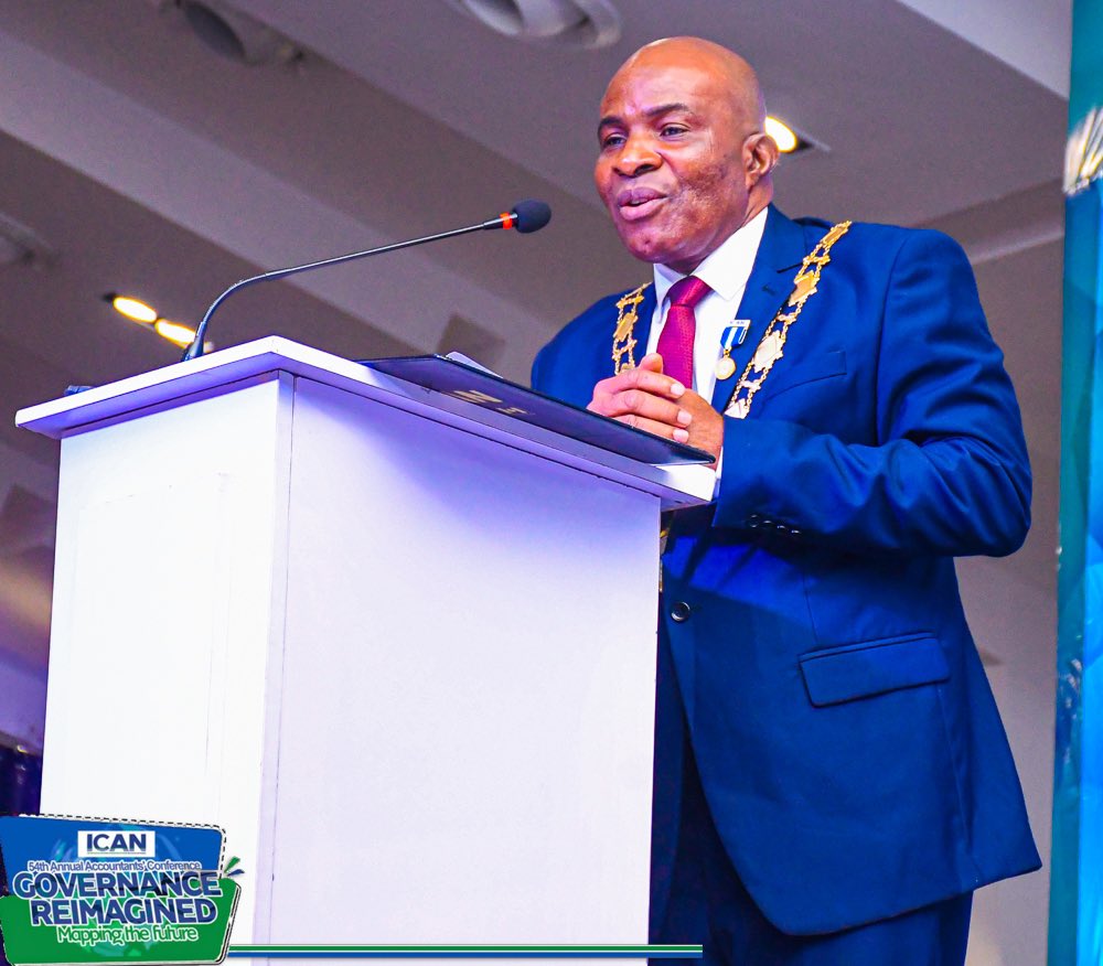 ICAN_NGR's tweet photo. The First Plenary Session of the 54th Annual Accountants' Conference has just concluded with an insightful presentation by His Excellency, Governor Alex Otti of Abia State, delivering the Lead Paper on the theme Governance Reimagined: Mapping the Future. His thought-provoking insights set the tone for a dynamic discussion on the future of governance. 

The session, expertly chaired by the distinguished Bashorun J.K. Randle, FCA (Past President), offered a deep dive into reimagining governance frameworks that can shape a sustainable future.