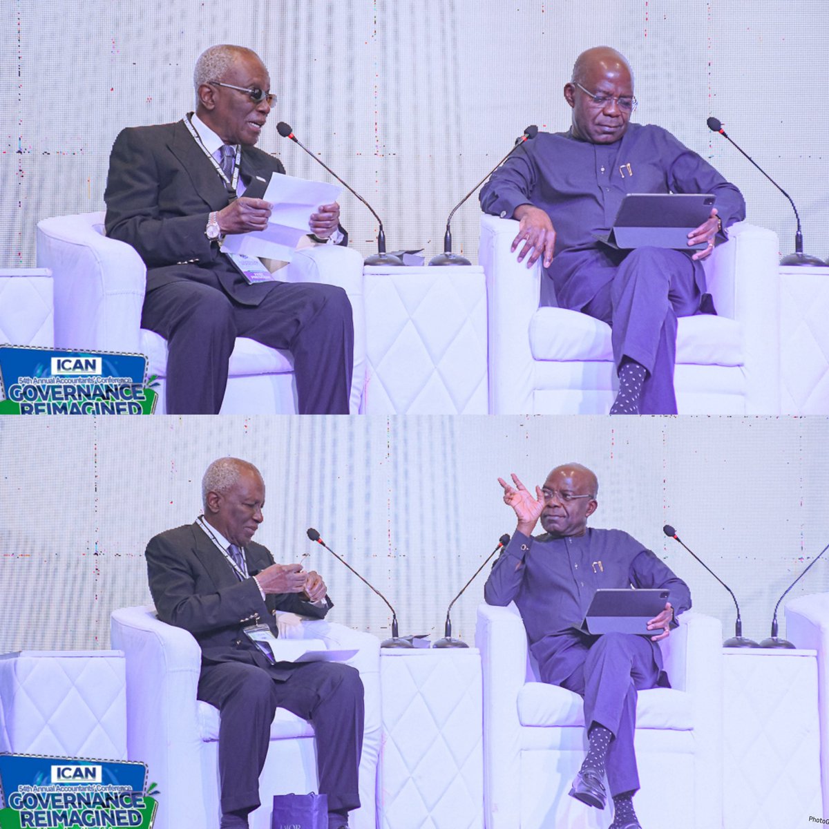ICAN_NGR's tweet photo. The First Plenary Session of the 54th Annual Accountants' Conference has just concluded with an insightful presentation by His Excellency, Governor Alex Otti of Abia State, delivering the Lead Paper on the theme Governance Reimagined: Mapping the Future. His thought-provoking insights set the tone for a dynamic discussion on the future of governance. 

The session, expertly chaired by the distinguished Bashorun J.K. Randle, FCA (Past President), offered a deep dive into reimagining governance frameworks that can shape a sustainable future.