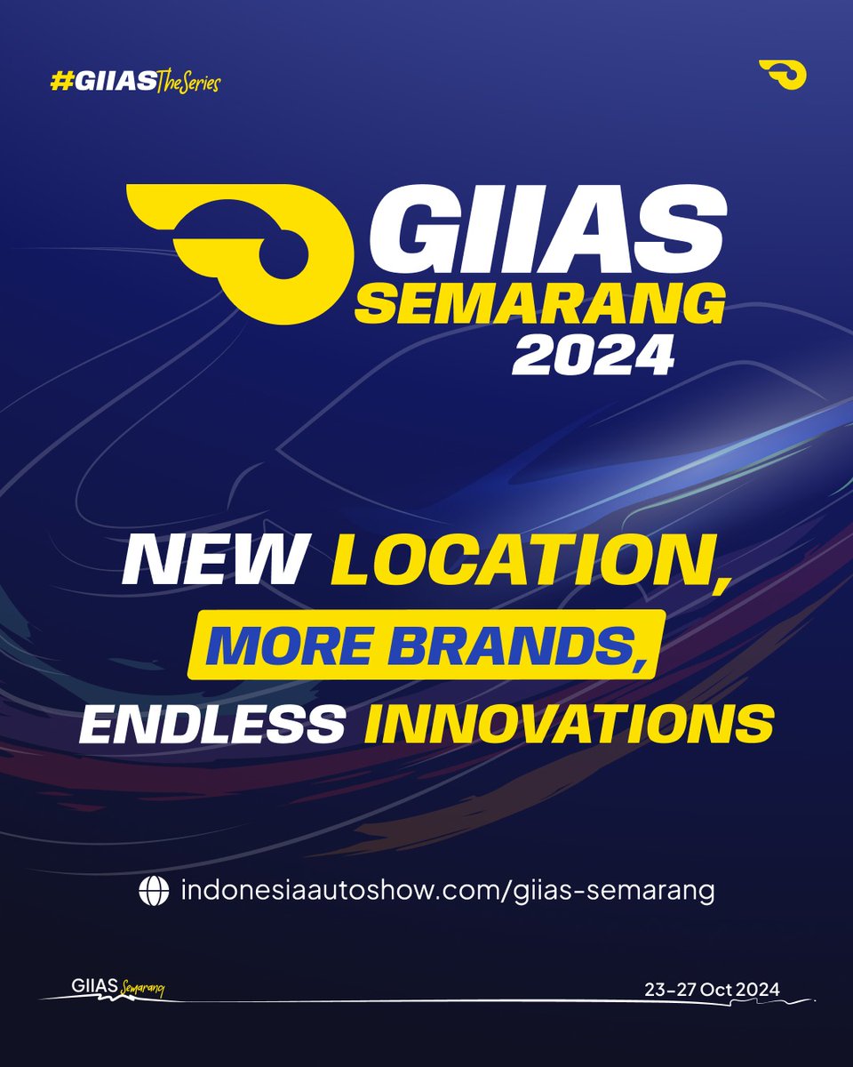 BPPD_JATENG's tweet photo. GIIAS Semarang 2024 hadir di Muladi Dome UNDIP tanggal 23 -27 Oktober 2024! Jangan lupa datang dan rasakan keseruan di GIIAS Semarang 2024, karena GIIAS hadir dilokasi yang baru dengan merk kendaraan yang beragam dan Inovasi tanpa henti! https://t.co/1eft62QrtM